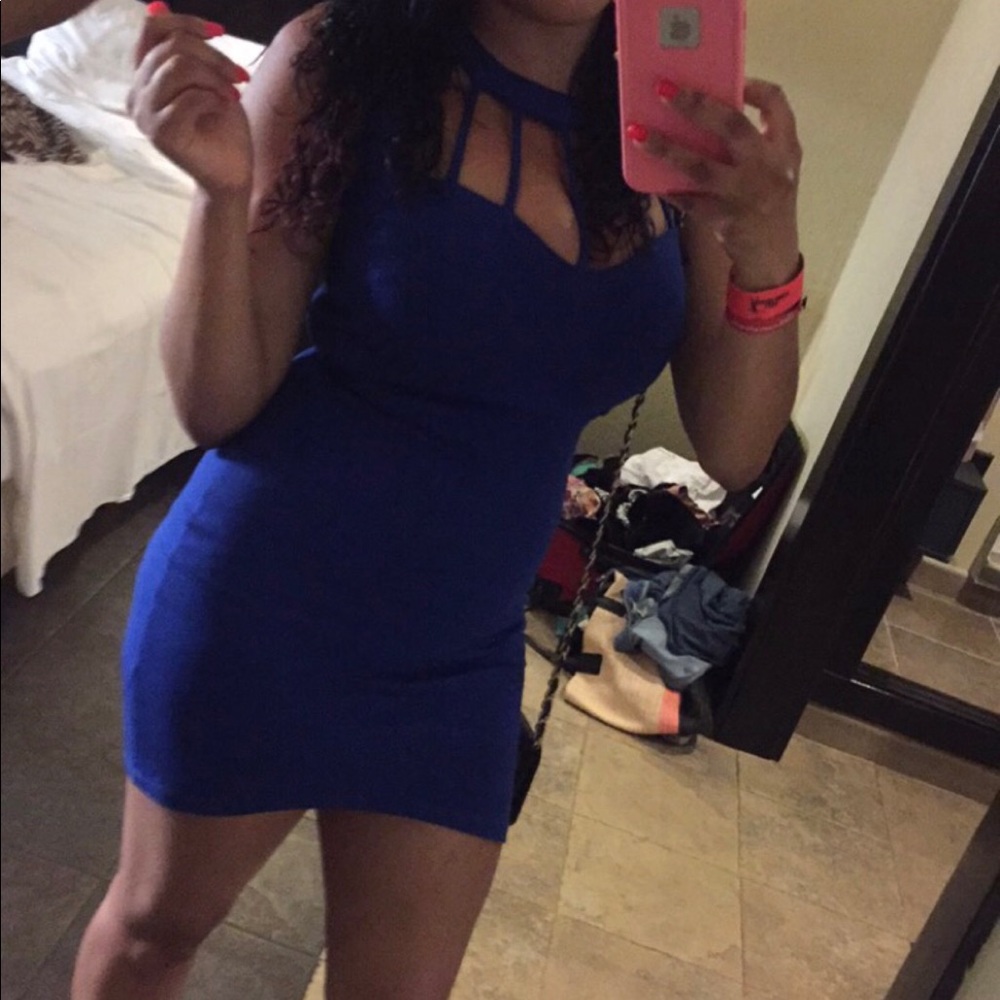 Sexy blue dress